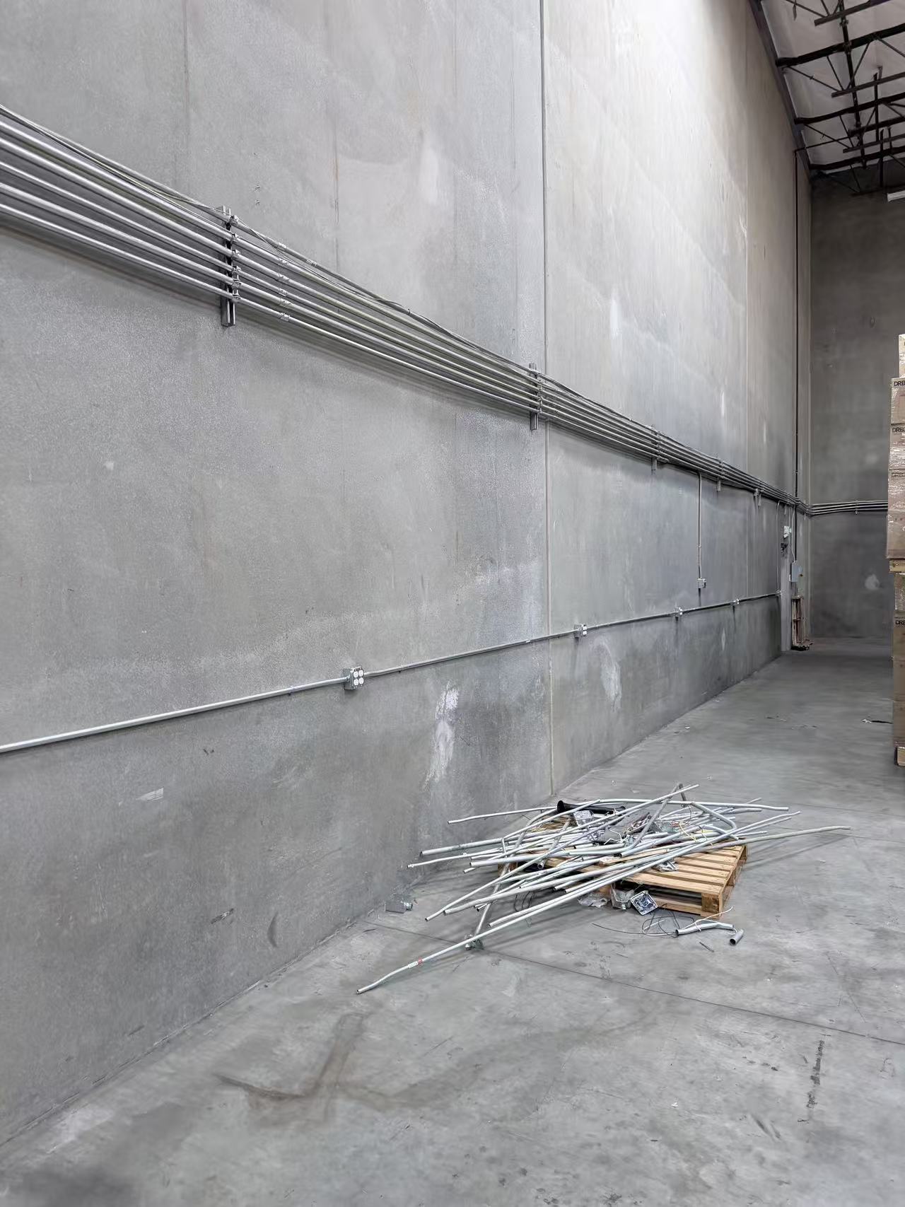 Electrical conduit routing — Ampower Construction Group project photograph